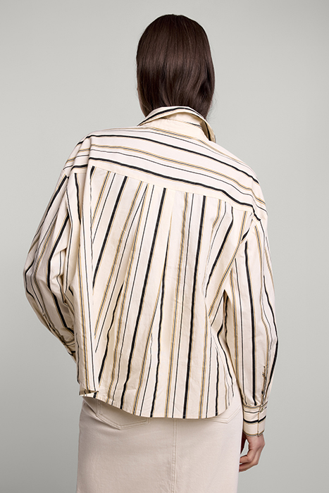 BLOUSE STRIPE POPLIN IVORY 5