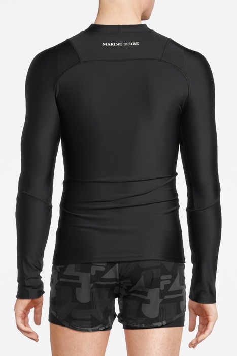 MARINE SERRE – ACTIVE JERSEY SECOND SKIN TOP BLACK 2