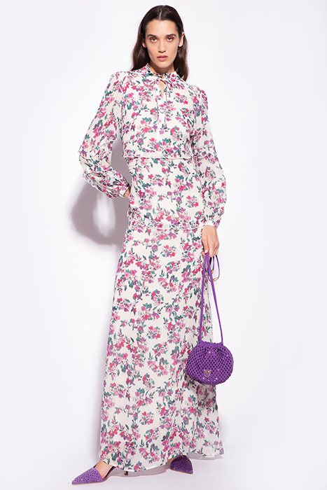 PICCHE 1 DRESS MULTI. WHITE/PINK 6