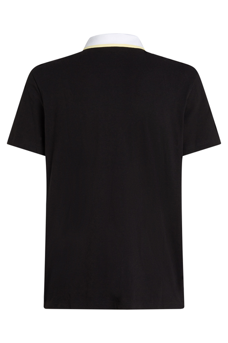 POP COLOR DETAIL POLO BLACK 2