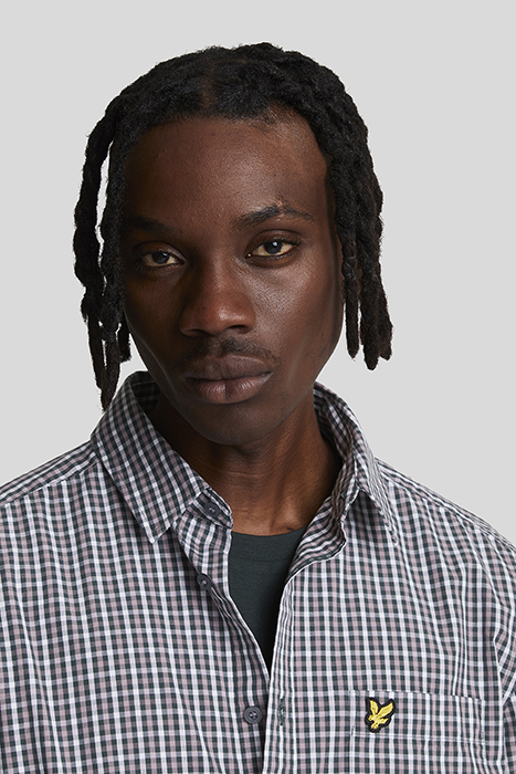 CHECKED GINGHAM SHIRT ARGYLE TEAL/ MOUNTAIN THISTLE 5