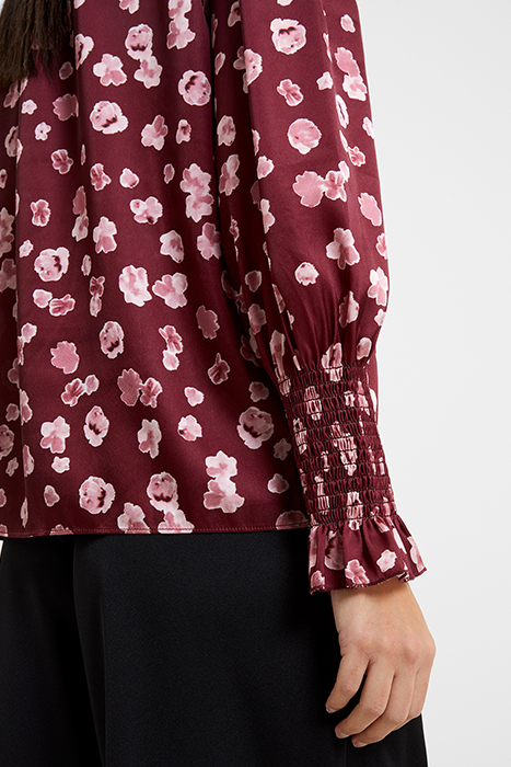 BRONWEN ALEEYA SATIN LS V NK BROWN 3