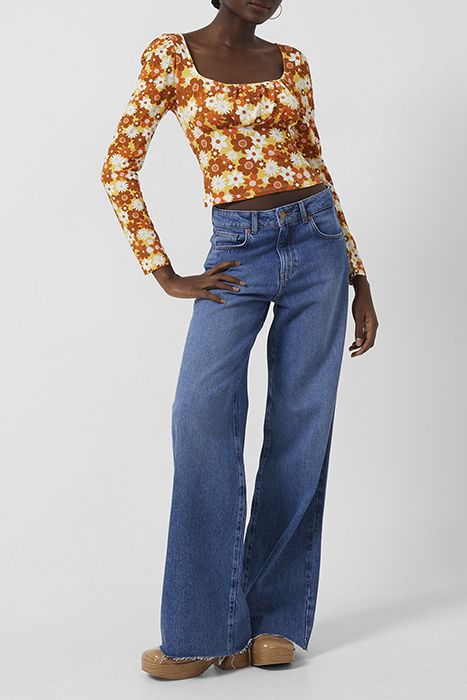 REBECA ASTRIDA ECO MED JRY TOP AMBER YELLOW MULTI 3