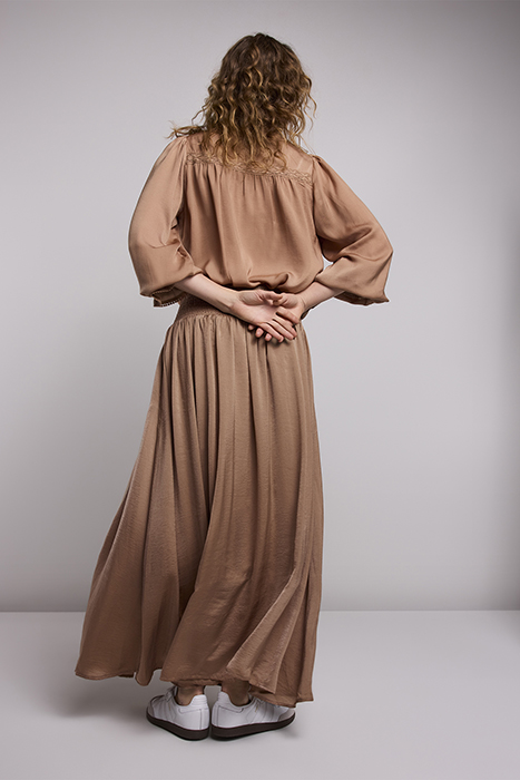 SKIRT DRAPEY SATIN DESERT 2