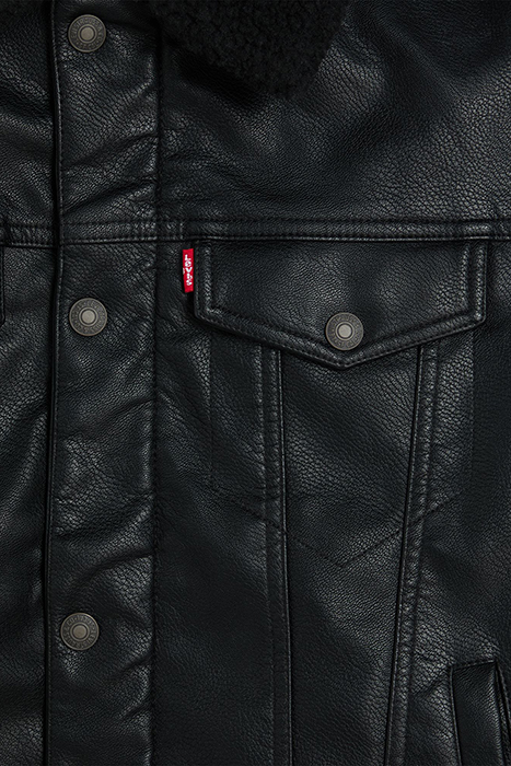 LSERELAXFIT LEATHER & BIKER JACKET BLACK 7