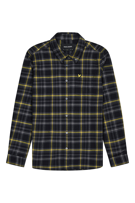 CHECK FLANNEL SHIRT JET BLACK 3