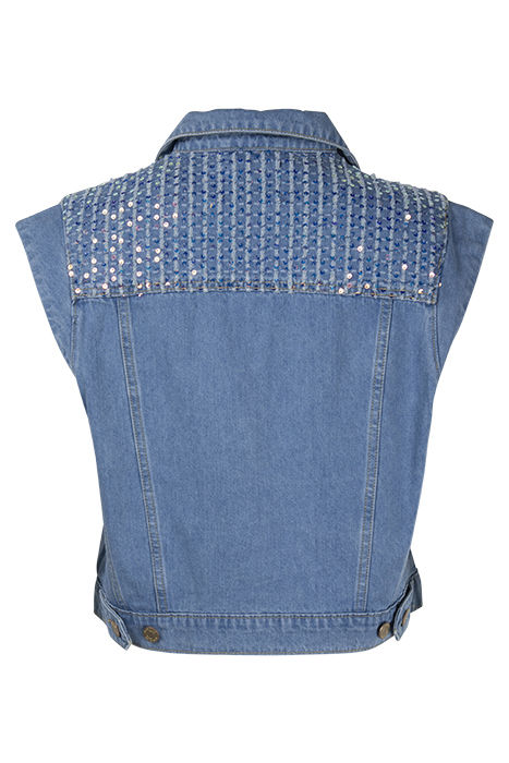 DENIM GILET LIGHT COTTON SHINE DENIM 2