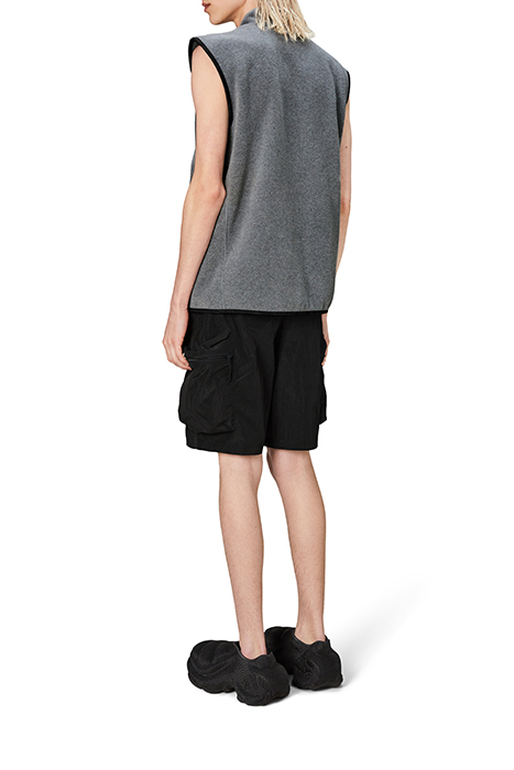 UNISEX DURBAN FLEECE VEST T1 DARK GREY MELANGE 2