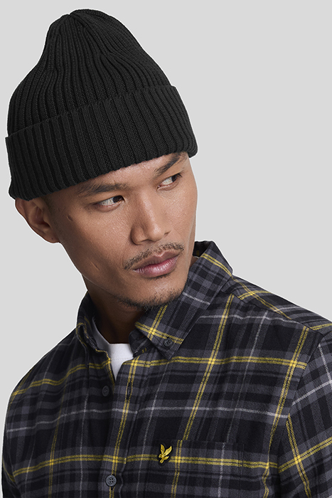 CHECK FLANNEL SHIRT JET BLACK 5