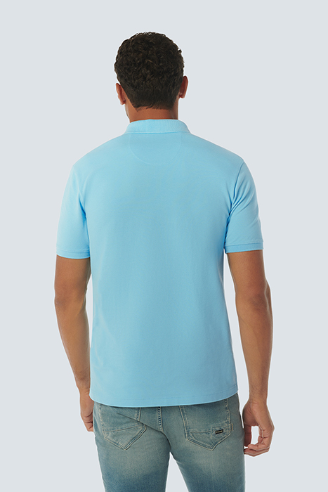 POLO PIQUE GARMENT DYED AQUA 2