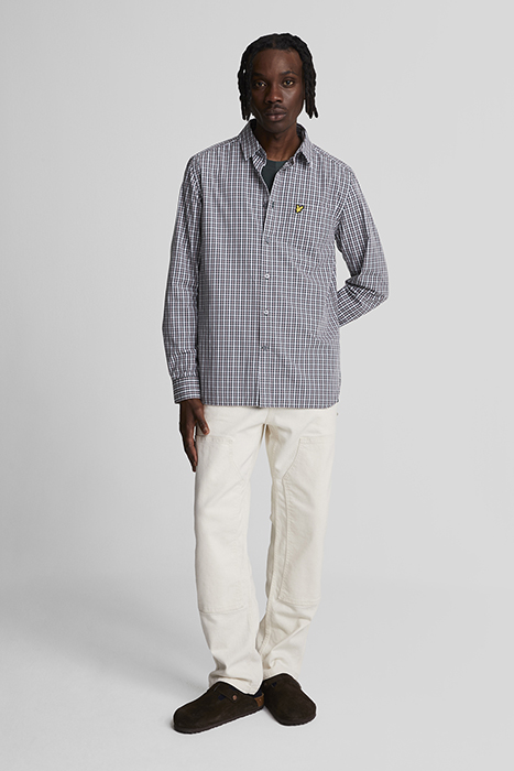 CHECKED GINGHAM SHIRT ARGYLE TEAL/ MOUNTAIN THISTLE 3