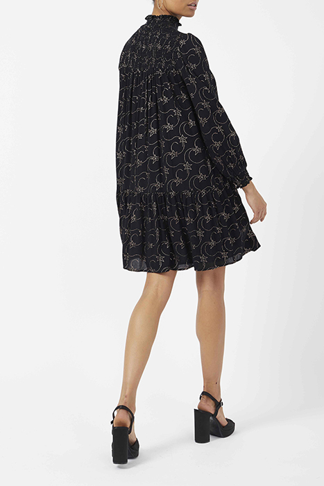 STELLAR FOIL LS HNCK DRESS BLACK 2