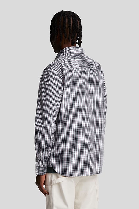 CHECKED GINGHAM SHIRT ARGYLE TEAL/ MOUNTAIN THISTLE 2