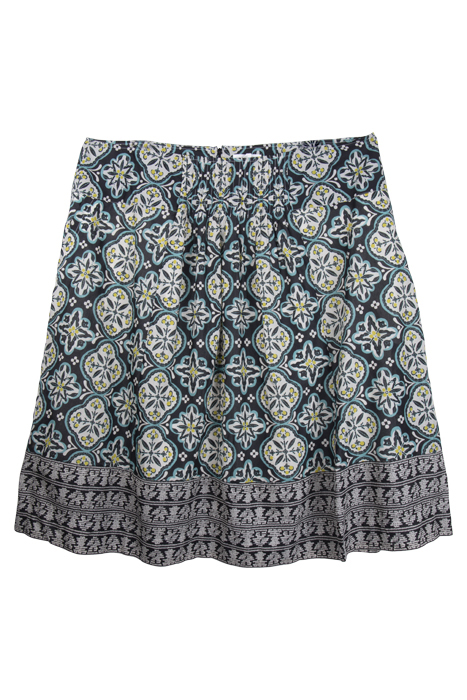 CHARLOTTE COTTON MIDI SKIRT BLACK 2