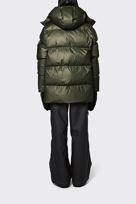 UNISEX BOXY PUFFER PARKA EVERGREEN 2