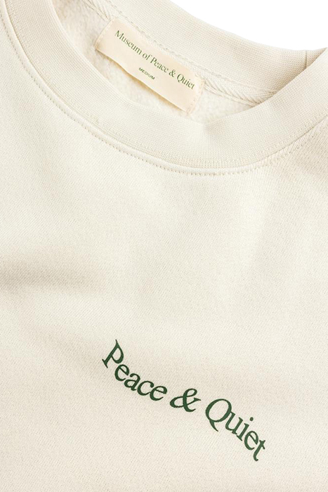 MUSEUM OF PEACE & QUIET – WORDMARK CREWNECK BONE 5