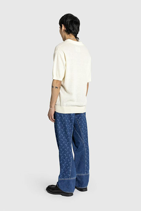 MARINE SERRE – DEADSTOCK DENIM BAGGY PANTS BLUE 3