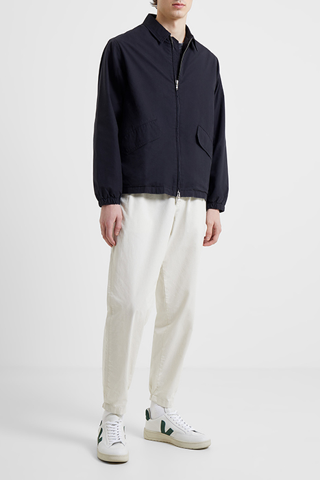 PEACHED COTTON COACH JACKET BLACK ONYX 4