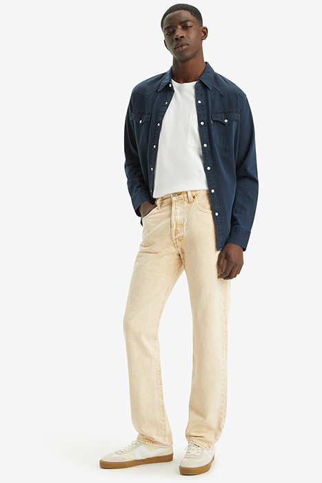 501 STRAIGHT JEANS BEIGE 6