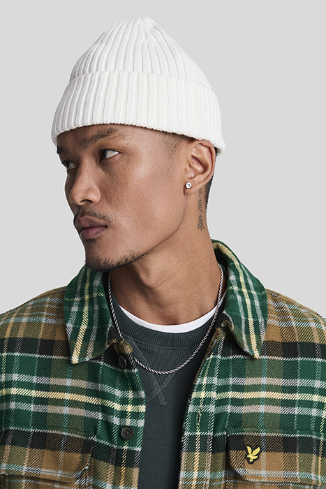 CHECK FLANNEL OVERSHIRT ARGYLE TEAL/ HERITAGE TAUPE 5