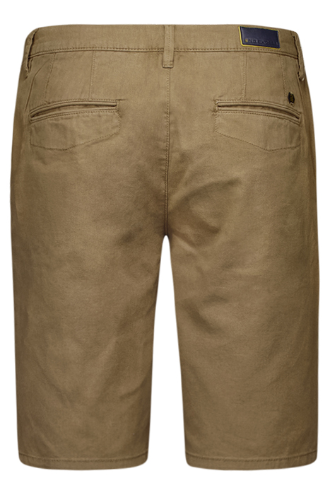 SHORT WITH LINEN GARMENT DYED ALMOND 5