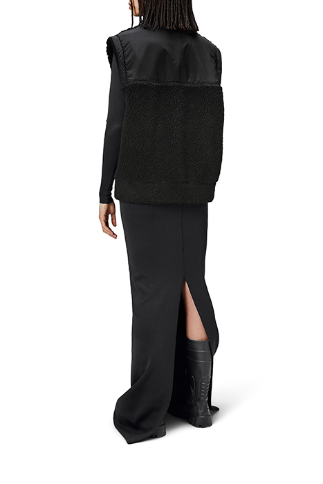 UNISEX KOFU FLEECE BOMBER VEST T1 BLACK 2