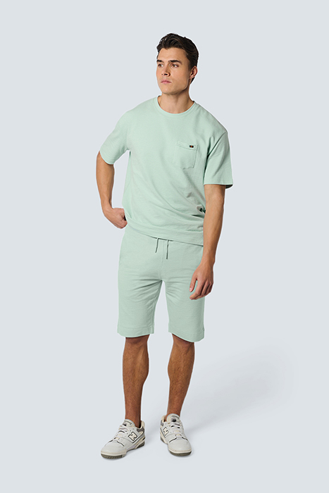SHORT JERSEY SOLID JACQUARD SLUB MINT 3