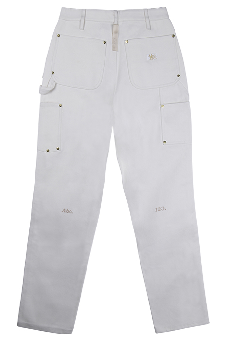 ABC. – DOUBLE KNEE PANT WHITE 2