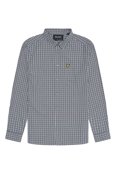 CHECKED GINGHAM SHIRT ARGYLE TEAL/ MOUNTAIN THISTLE 4