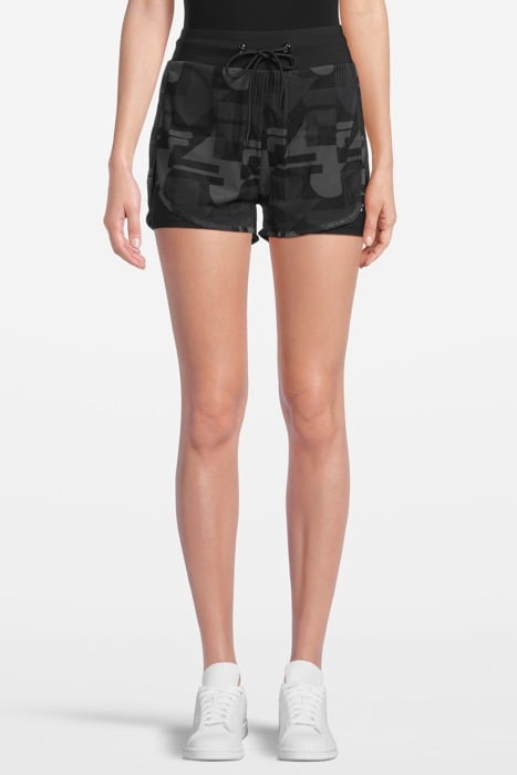 RAKOW AOP SHORTS BLACK BEAUTY REACT AOP by FILA