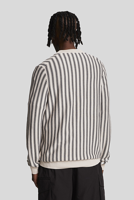 VERTICAL STRIPE CREW NECK JUMPER COVE 2