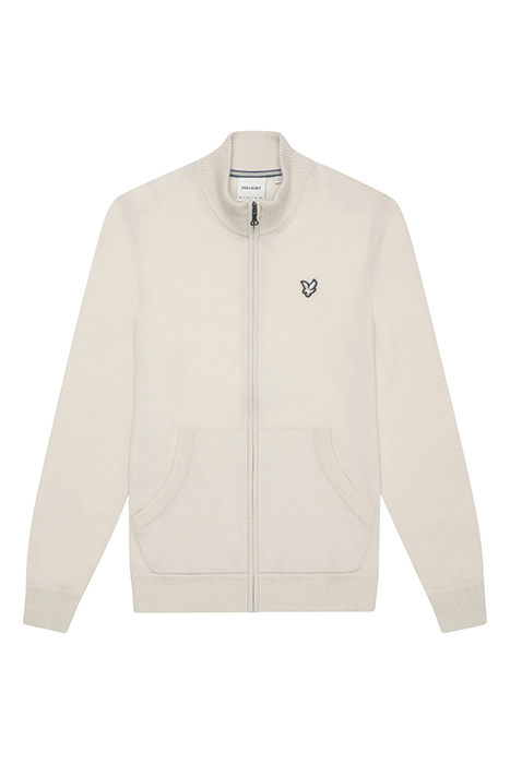 CASHMERE BLEND ZIP THROUGH JUMPER DISCOVERY KHAKI 3