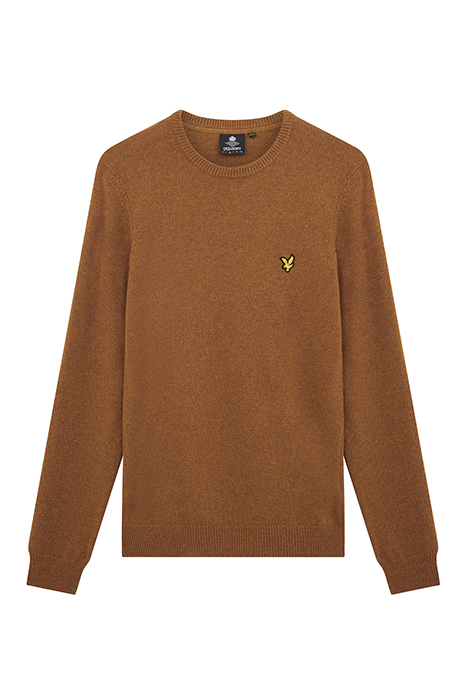 CREW NECK LAMBSWOOL BLEND JUMPER FARRIER BRONZE 4