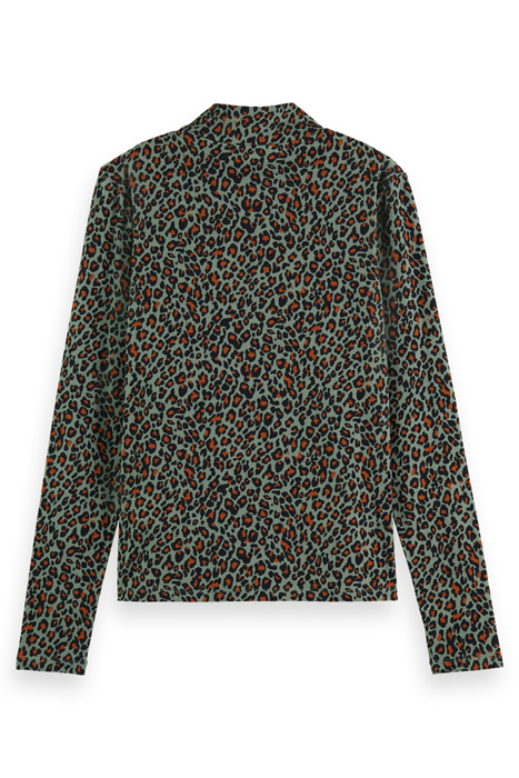 ALL OVER PRINTED MOCKNECK LONG SLEEVED SHIRT CREATURES OF TH 5