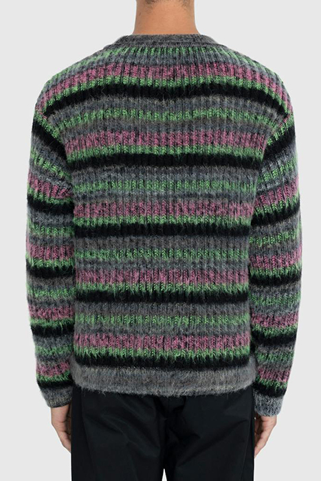 AGR – FUZZY MOHAIR CREWNECK SWEATER MULTI 2