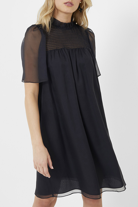 ELLA BRIDESMAID SMOCK NK DRESS BLUE 1