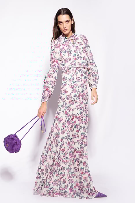 PICCHE 1 DRESS MULTI. WHITE/PINK 7