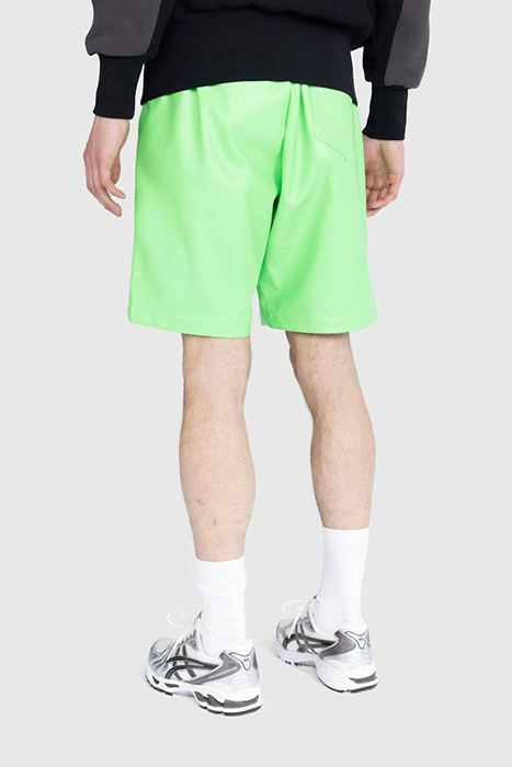 ABC. – FAUX LEATHER WORK SHORTS GREEN 2