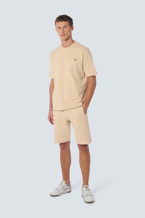 T-SHIRT CREWNECK SOLID JACQUARD SLUB CEMENT 3