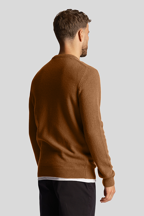 CREW NECK LAMBSWOOL BLEND JUMPER FARRIER BRONZE 2