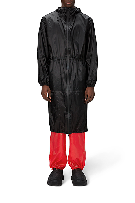 UNISEX NORTON LONGER RAIN JACKET W3 BLACK 1