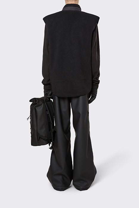 UNISEX HEAVY FLEECE VEST BLACK 4