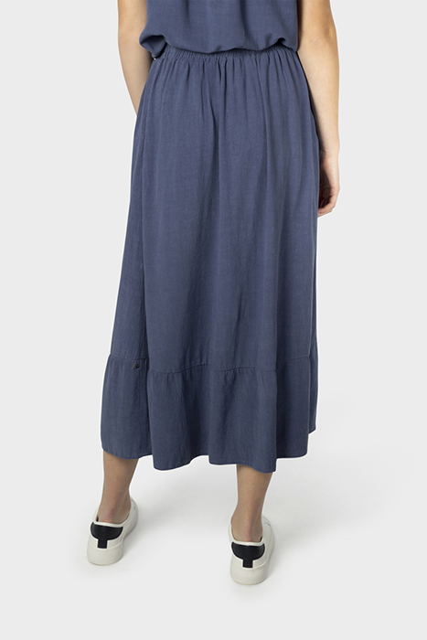SKIRT WOVEN LONG BLUE INDIGO 2