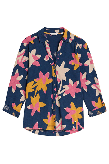 ANNIE JERSEY SHIRT NAVY PRINT 3