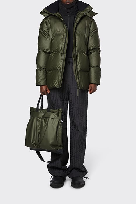 UNISEX BOXY PUFFER PARKA EVERGREEN 3