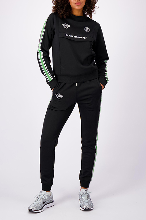 MIAMI TAPED TRACKPANTS BLACK 2