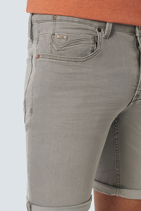 SHORT DENIM STRETCH GREY DENIM 6