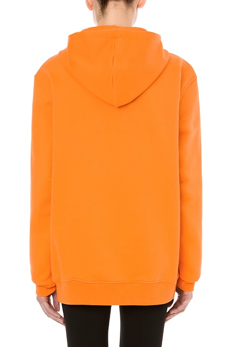 GEOMETRIC LOGO HOODIE ORANGE 2