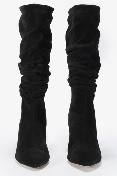 SUEDE KNEE HIGH BOOT BLACK 3