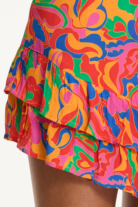 LADIES BOLOGNA SKIRT GROOVY LOVE ORANGE SUN GROOVY LOVE 10